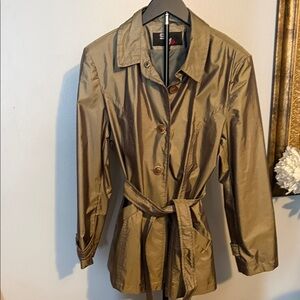 Elegant Brown Women's Trench Coat